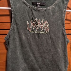 Vans Dark Green Womens Tank Top
